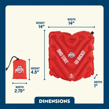 College V Seat™ Inflatable Stadium Cushion - Ohio State Buckeyes - Clean Bundle