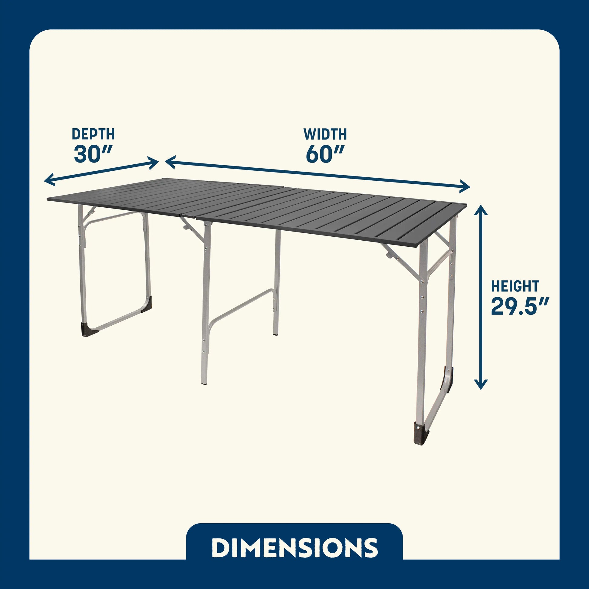 Slim-Fold Table XL™ - Calm Finish