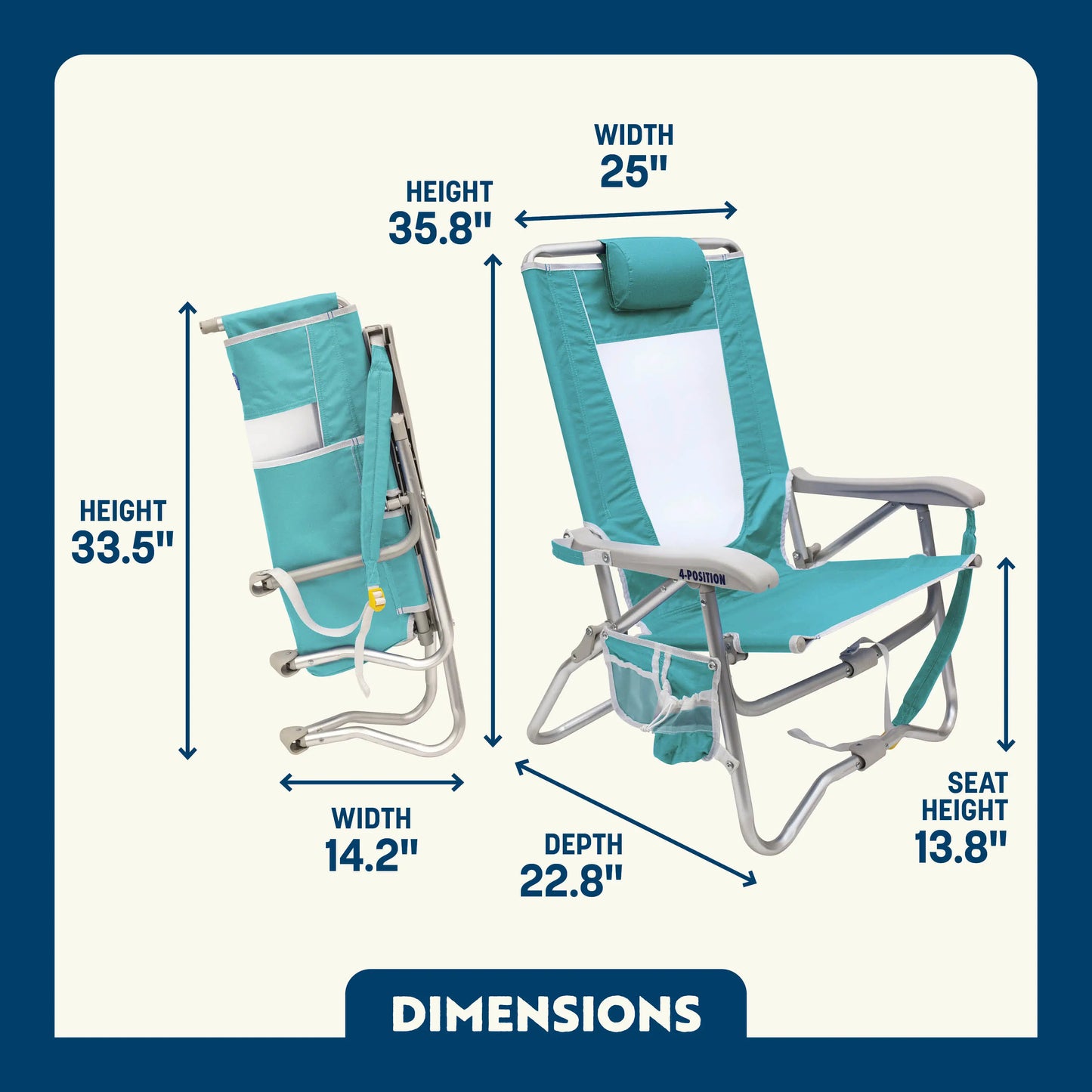 Bi-Fold Beach Chair™ - Clean Bundle