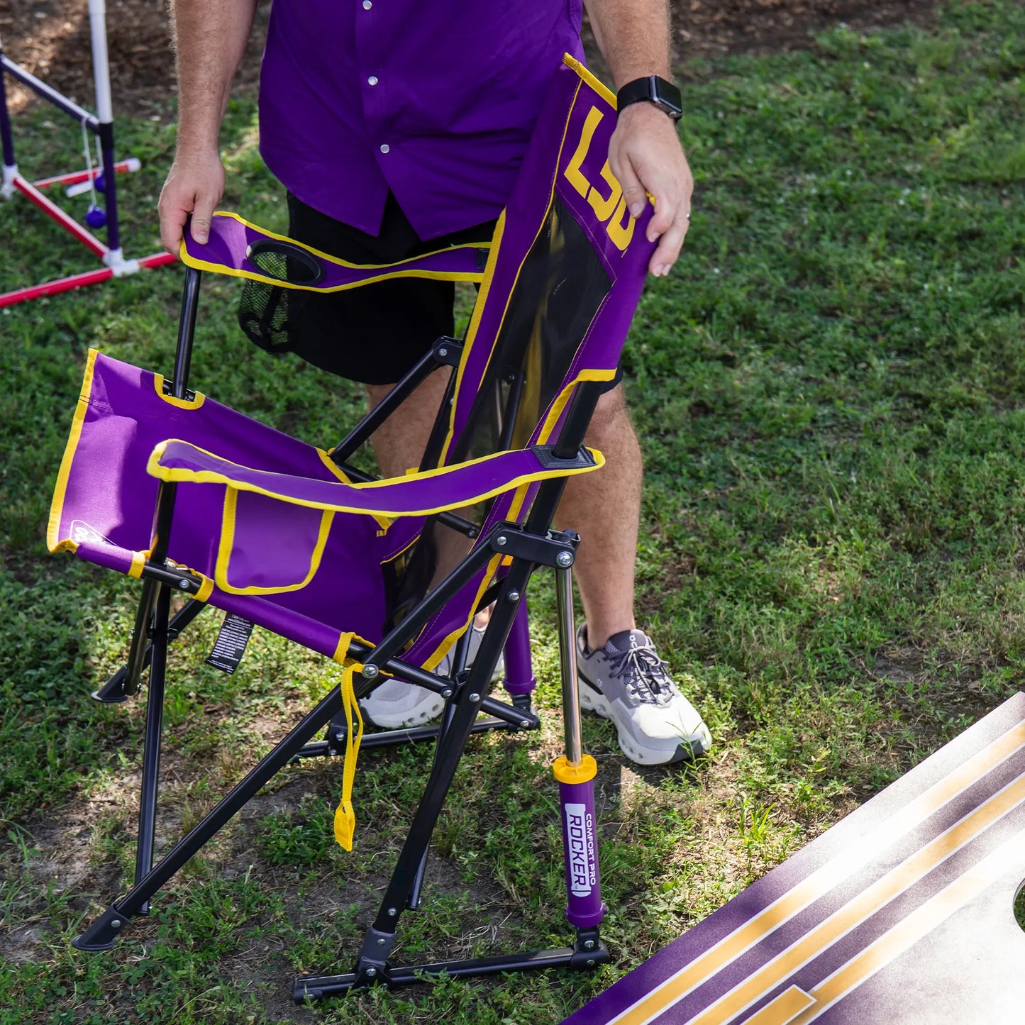 College Comfort Pro Rocker™ - LSU Tigers - Clean Bundle