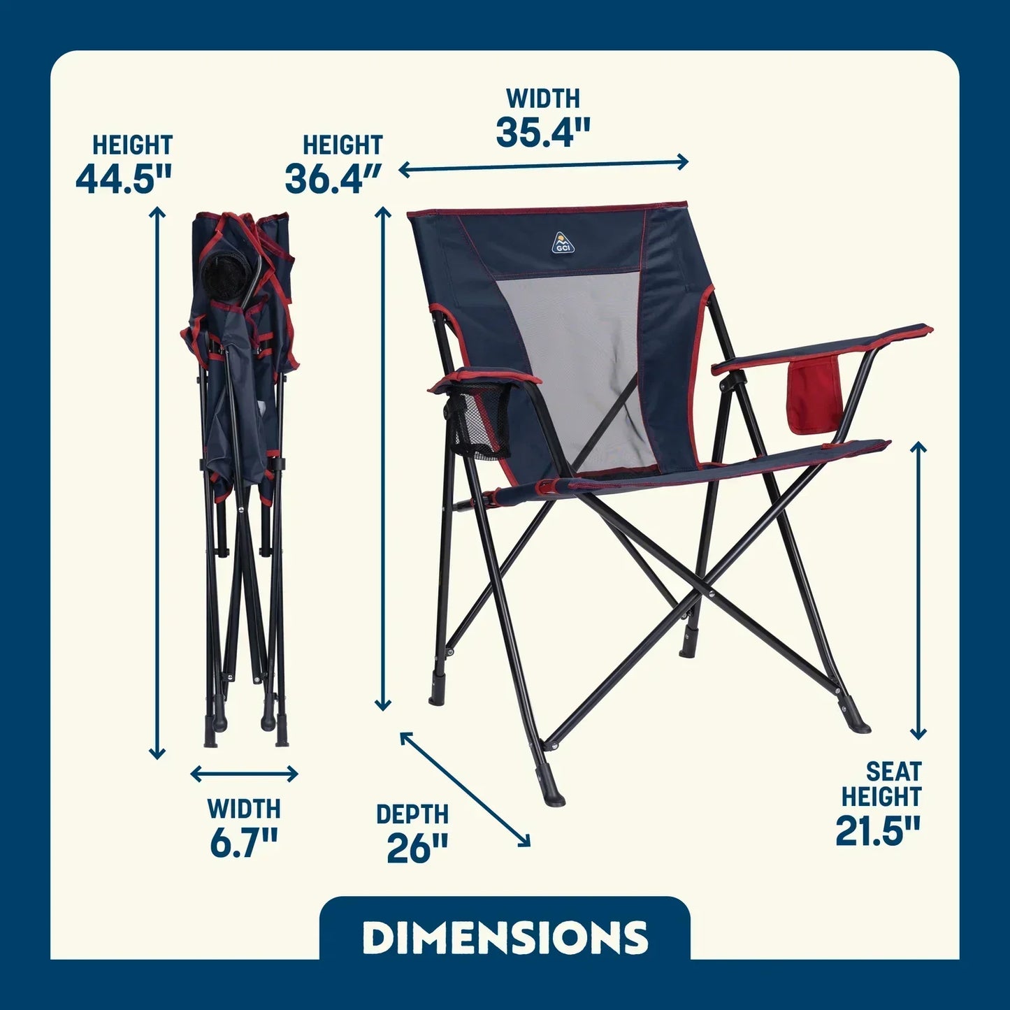 Comfort Quad Chair™ - Easy Fit